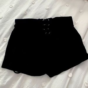 Black stretchy shorts